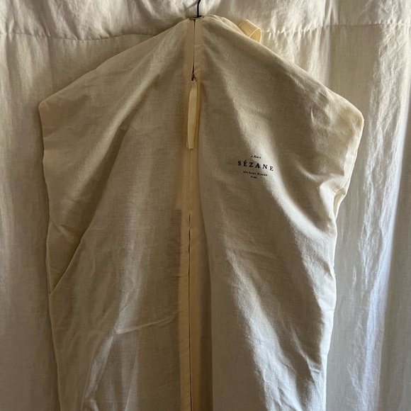 SEZANE SCOTT TRENCH COAT NAVY - SIZE 2 NWT - Picture 3 of 4